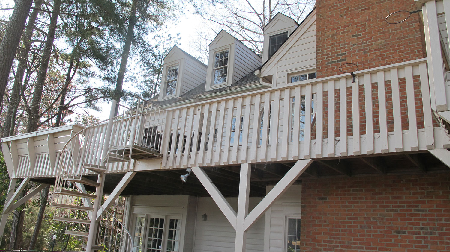 rear of house before