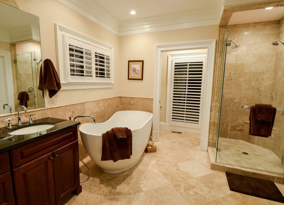 updated master bath